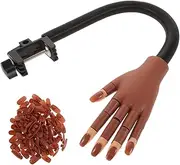 WOFASHPURET 1 Set Movable Nail Practice Hand Model Flexible Prosthetic Manicure Tool for Beginners Professionals for Nail Art Training and Salon Use