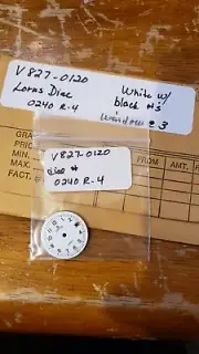NEW VTG Vintage Watch Lorus dial White Black Numbers # 0240 R-4 V827-0120