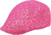 [Lifup] Women Lace Mesh Newsboy Hat Breathable Summer Flat Cap Gatsby Ivy Golf Cabbie Hat