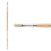 New York Central Oil Brushes - [Hog Bristle Short Almond Filbert - Size 2]
