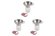3x Appetito Stainless Steel 14.5cm Jam Funnel Home Kitchen Food Cooking Tool