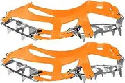 [TENOL] Shoe Spikes Ice Crampons Spikes Wear Resistant Snow Claws Snow Shoe Crampons Shoes Ice Traction Cleats for Outdoor Women Men