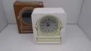 VTG Diamond Alarm Clock Wind Up Retro '70s No.8319M White ORIGINAL BOX NEW RARE