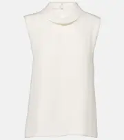 [Valentino] Valentino Silk georgette top AU 16 white