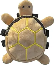 Turtle Shape Dog Backpack for Outdoor Walking Pet Harness Bag Dogs Treat Bag Large Capacity Plush Backpack for Camping