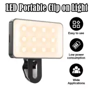 Rechargeable Led Selfie Ring Fill Light Warm/white 3 Modes Adjustable Brightness