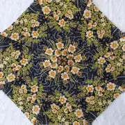 16 9.5" Paisley Oriental Flower #1 Stack 'n Whack Quilt Blocks * Kaleidoscope