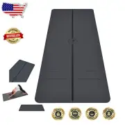 Eco-Friendly Evolve Yoga Mat with Free Bag - Patented Alignment & Warrior Grip
