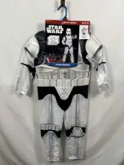 Star Wars Stormtrooper Costume Boys Medium 8 Jumpsuit Mask 2 Piece Storm Trooper