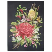 Country Threads Printed Tapestry Needlepoint Wildflowers 36x50cm Canvas