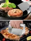 Smash Burger Kit with Lid Griddle Spatula 5.5 Inch Stainless Steel Burger tefNK