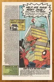 1991 Marvel Comics Spider-Man Contest Print Ad/Poster Hobgoblin Doc Ock 90s Art