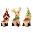 Halloween Scarecrow Fall Decor Fall Harvest Scarecrows with Basket for Garden