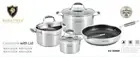 Kaisa Villa 7pc Stainless Steel Induction Cookware