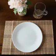 Handcrafted Wooden Wicker Placemat and Coaster Set of 6 NEW