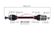 CV Axle Assembly-Extreme Weather Unit - TPE Boot Equipped PROTECH BM10544ER (for: BMW)