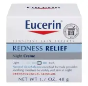 Eucerin Redness Relief Night Cream Dermatological Skin Care Night Creme New