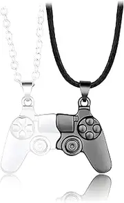 [Generic] Friendship Necklace-2 Pcs/set Hip Hop Game Controller Necklace- Matching Necklaces for Couple and Best Friend -Ideal For Gift