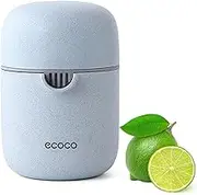 Citrus Juicer Simple Manual Lemon juicer squeezer Small Portable Lime Orange Juicer Cup with Two Ways of Use for Different Fruits(Blue)