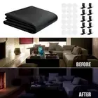 Noise Reducing Blackout Drapes Cut-to-fit Blinds Portable Curtains with Hook