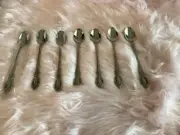 Oneida Distinction Deluxe RAPHAEL Stainless Glossy 7 Iced Tea Spoons BEAUTIFUL