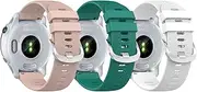 (3 Pack) T Tersely Band for Garmin Venu 2S/3S,Forerunner 265S/255S/255S music,vivoactive 4S,vivomove 3S,Silicone cross grain Sport Watch Bands Quick Release Straps for Garmin