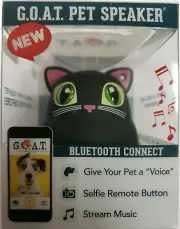 G.O.A.T. Pet Speaker As SEEN on Shark Tank - Blackie the Cat - Bluetooth Speaker