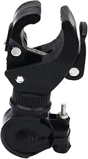 GANAZONO Bike Flashlight Holder Rotatable Shockproof Skid Torch Stand for Mountain Biking Durable Plastic Flashlight Rack Easy Installation for Night Riding Safety
