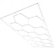 VEVOR Hexagon Garage Lights 66300LM 15 Grids Honeycomb LED Shop Ceiling Light