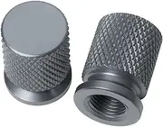 xinjiedianzi 2pcs Motorcycle CNC Aluminum Tire Valve Air Port Stem Cover Caps Compatible with XR230 XR 230 250 400 125 2005-2025 Accessories(Titanium)