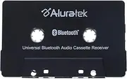 Aluratek Universal Bluetooth Audio Cassette Receiver, Built-in Rechargeable Battery, Up to 8 Hours Playtime, Audio Receiving up to 33 Feet