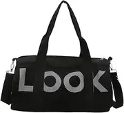 Small Sports Bag,Small Sports Bag,Gym Bag,Travel Duffel Bag,Sports Suitcase,for Sports & Travel for Men and Women (Black),Waterproof Fashion,Training Swim Yoga,Gym Bag