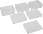 (25) Double Blu-Ray Trays 2 Disc Clear Digipak Glue-in Media Storage #BR2R90CL