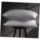 Luxury Goose Feather Down Pillow King Size Set of 2 Pack, 100% Cotton Hotel