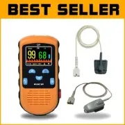 Rechargeable Pulse Oximeter with Continuous Monitoring & Adjustable Alarms