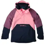 O'Neill Girls Anorak Jacket 2022 in 4147 Conch Shell, 7084 Bombay Brown