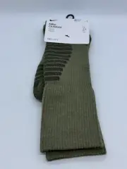 NIKE OUTDOOR Cushioned WOOL Blend Hiking Ski Snow Socks Green Men's Size 6-8 Med