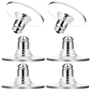 6 Pcs Earplugs Earring Backings Backs Replacements Closed Clutches