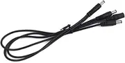 Kisangel Ways Daisy Chain Electric Guitar Cable Splitter Cord Multi Interface to Power Supply Adapter for Guitar Effects Black Noise Isolation High Conductivity