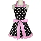 Pink Apron for Women Apron Vintage Apron Cute Flirty Apron with Pocket Kitche...
