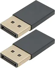 EMSea 2PCS DispalyPort Headless Ghost Display Emulator 4K DP Dummy Load fit Headless 1080 60Hz-3840x2160 17Hz for Rack Computers Without Monitors