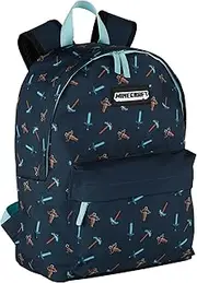 [TOYBAGS] Minecraft American backpack adaptable to trolley 41 cm with compartment for Pica Pica Laptop, Colour, One Size, Casual