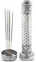 KSJONE Steel Incense Holders for Sticks, Insence- Stick Holder with Ash Catcher Meenakari Work Incense Burner Holder, Incense Stick Holder for Home Decor Yoga Spa, Unique Incense Burner