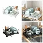 Durable Dish Drain Rack Dish Drainer Tableware Storage Organizer Kitchen