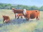 Herd That! Painting by Becky Hicks,