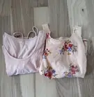 American Eagle bundle of two summer tops size M light peach/pink color cropped