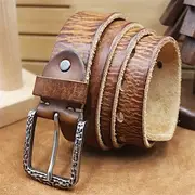 Men's Belt Waist Belt Black Kakhi Dermis Alloy Durable Adjustable Plain Outdoor Daily