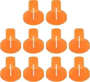 uxcell 10pcs Orange Guitar Effect Pedal Knob, 9/16" Plastic Insert Electric Guitar Knobs for Amplifier Guitar Bass Volume Control