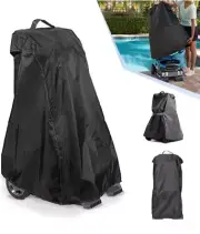 Universal Pool Caddy Cover For Dolphin Pool Vacuum Cleaner, Black