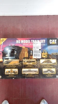 Norscot CAT Caterpillar HO Scale Train Set Die-Cast Metal Limited Edition
